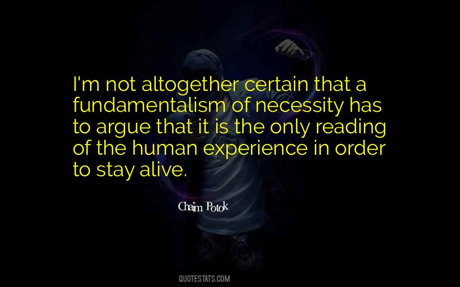 Quotes About Fundamentalism #859786