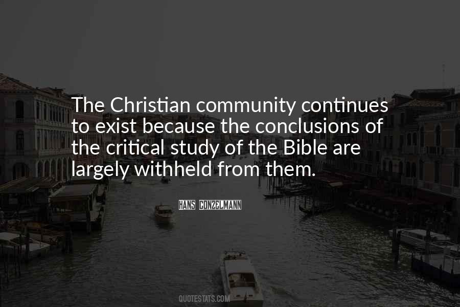 Quotes About Biblical Community #1588229