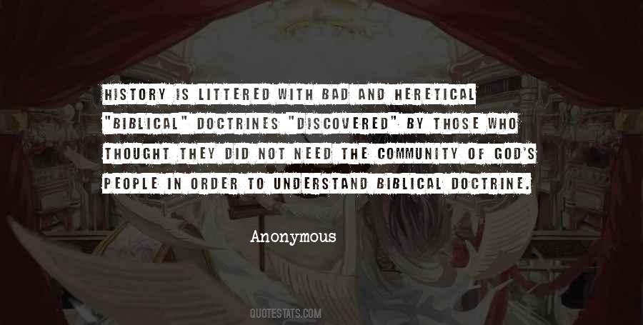 Quotes About Biblical Community #927891