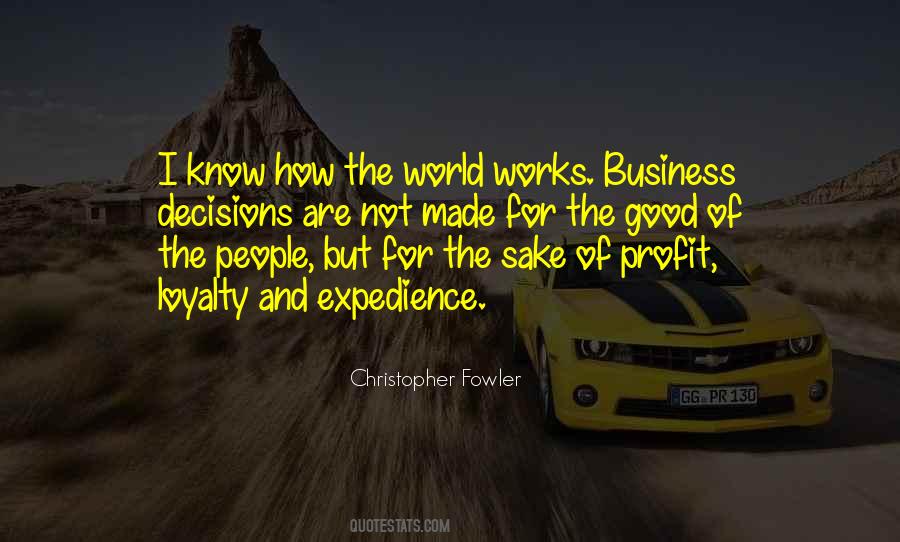 Quotes About How The World Works #974898