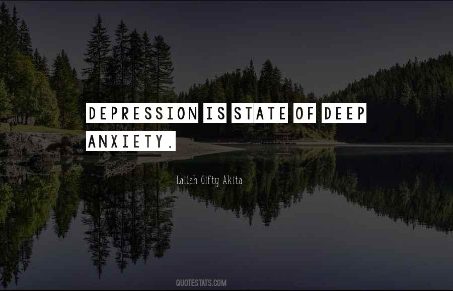 Quotes About Deep Depression #1442322
