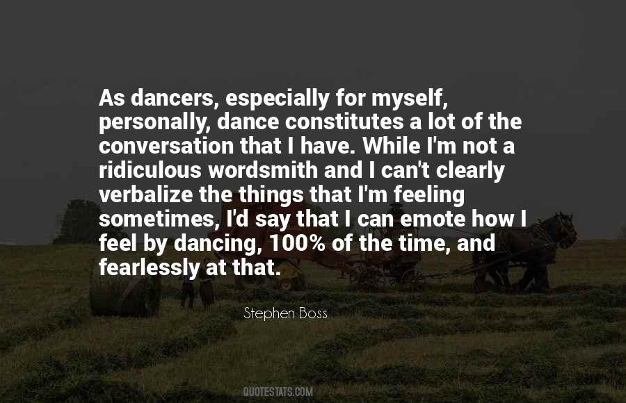 Quotes About Not Dancing #20806