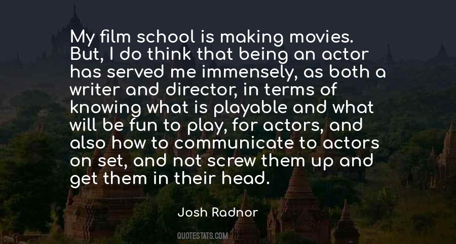 Quotes About Film School #37956