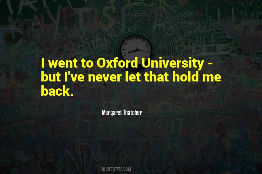 Quotes About Oxford University #1656719