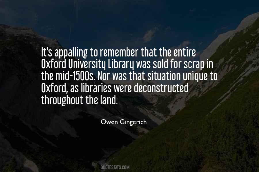 Quotes About Oxford University #349634
