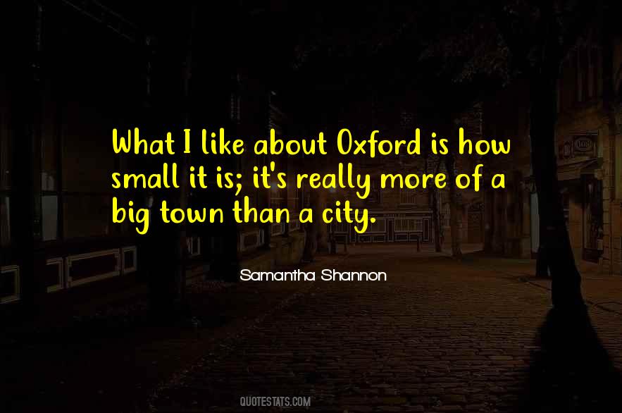 Quotes About Oxford City #4800