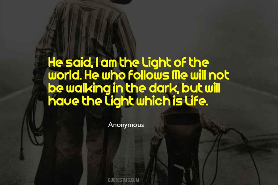 Quotes About Walking In The Dark #358775