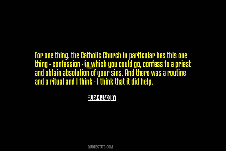 Quotes About Catholic Confession #1512735