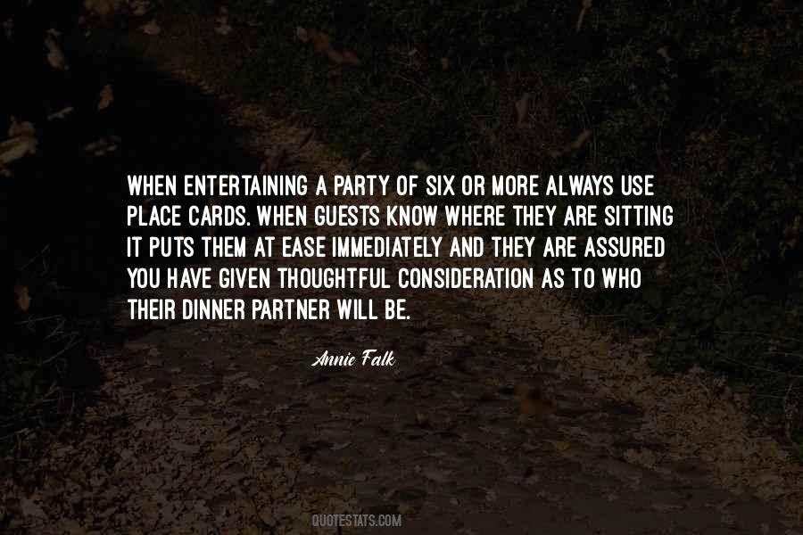 Quotes About Party Guests #444381