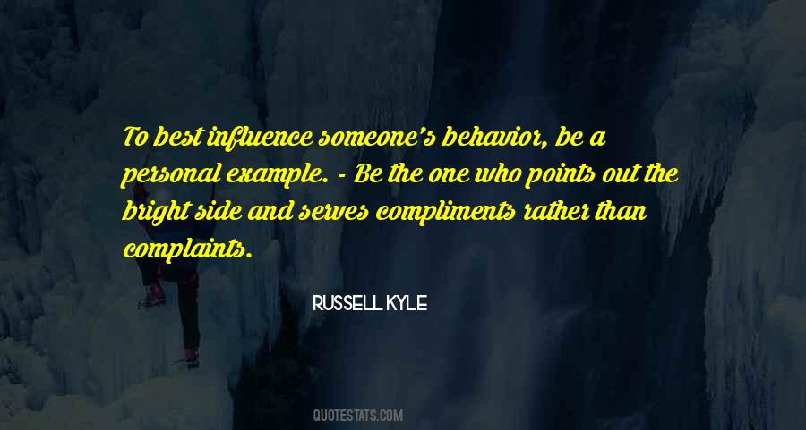 Quotes About Positive Behavior #482055