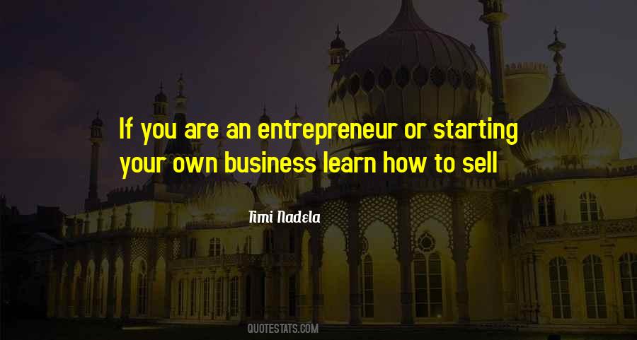 Quotes About Own Business #1786820