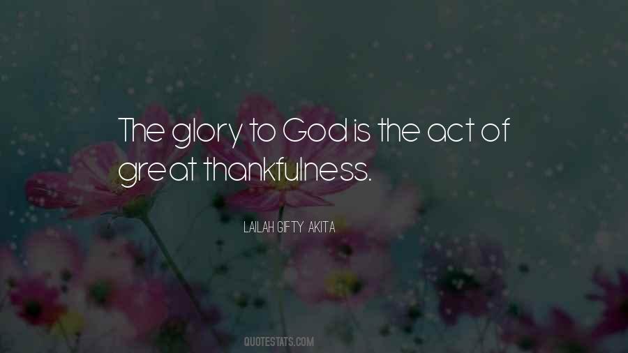 Quotes About Glory To God #1194683