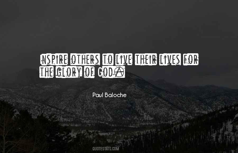 Quotes About Glory To God #143931