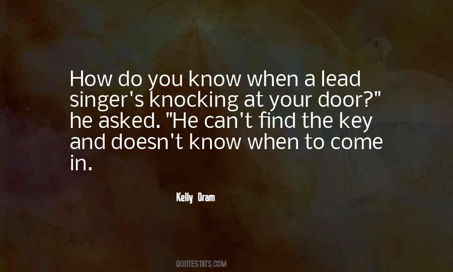 Quotes About Knocking #1198767