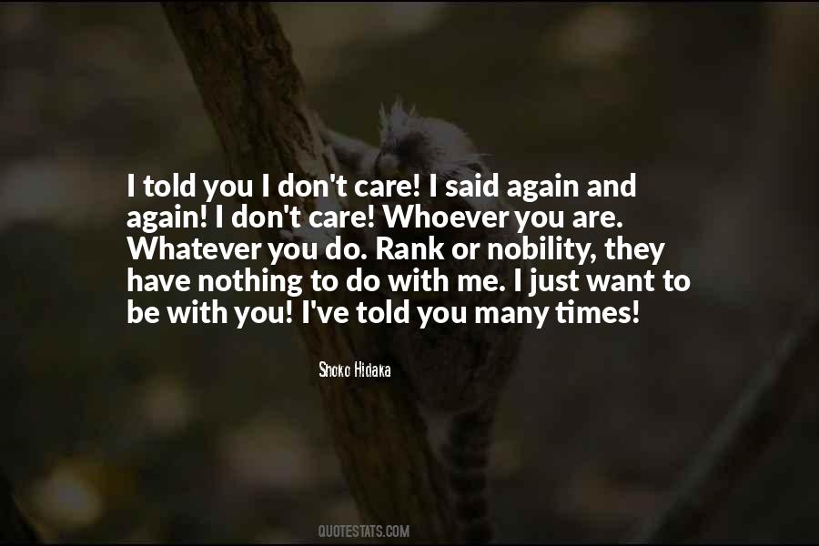 Care With Love Quotes #37342