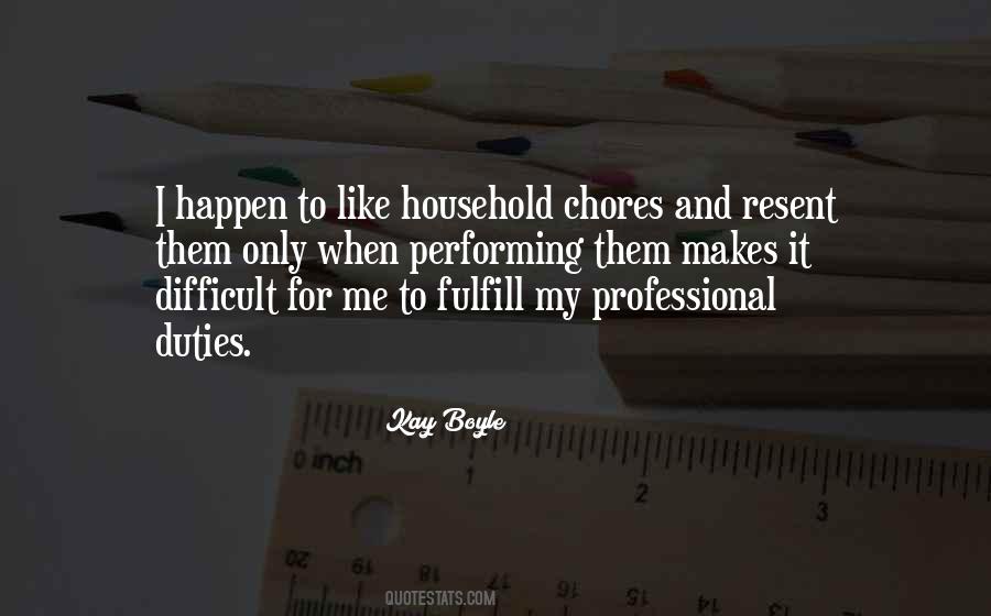 Quotes About Chores #39755