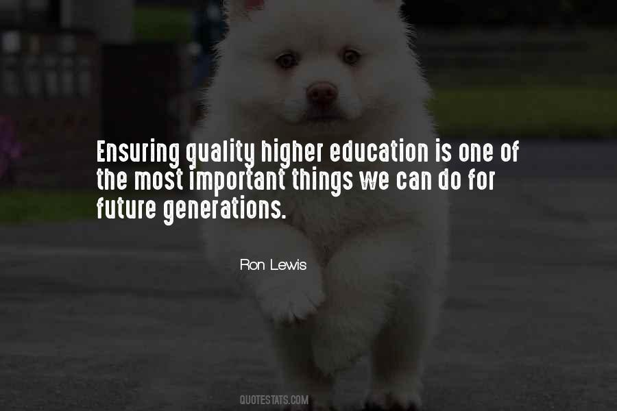 Quotes About Future Generations #964028