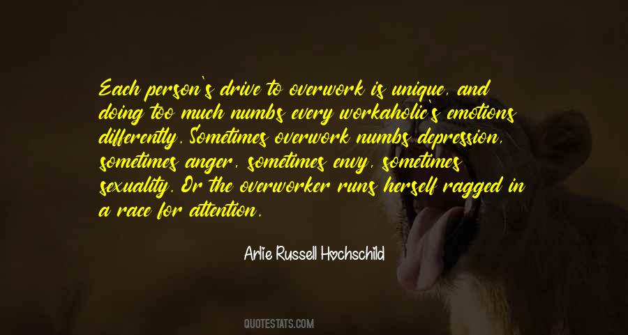 Quotes About Overwork #108462