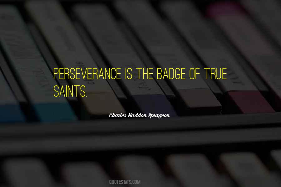 Quotes About Perseverance Of The Saints #196546