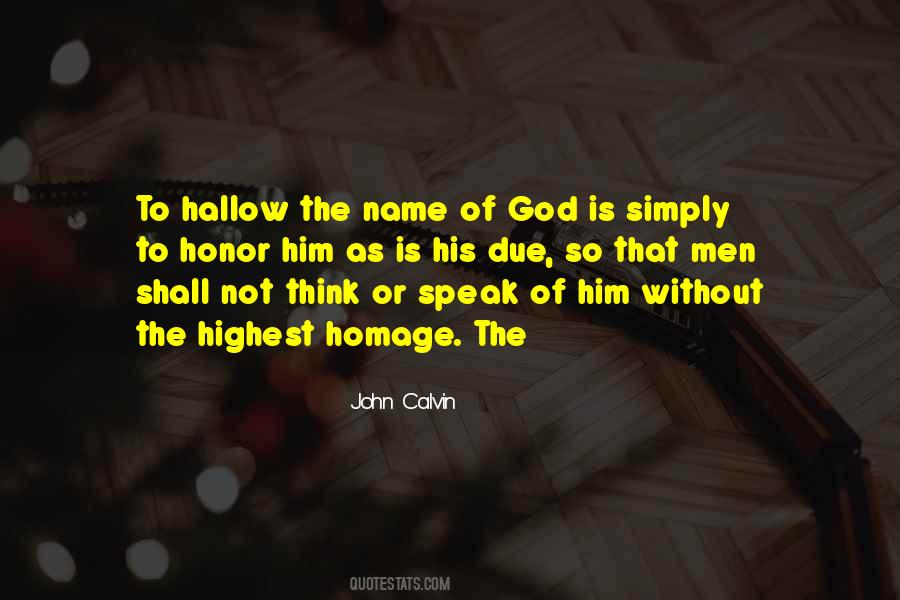 Name Of God Quotes #454966