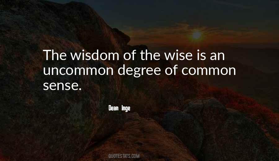 Quotes About Common Sense And Wisdom #1061968