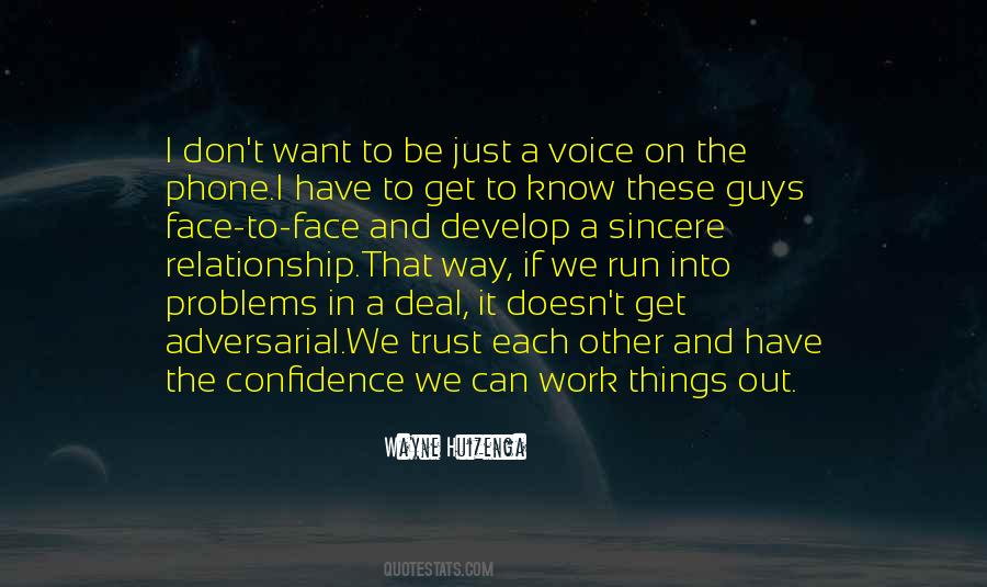 Quotes About Trust Each Other #1689033