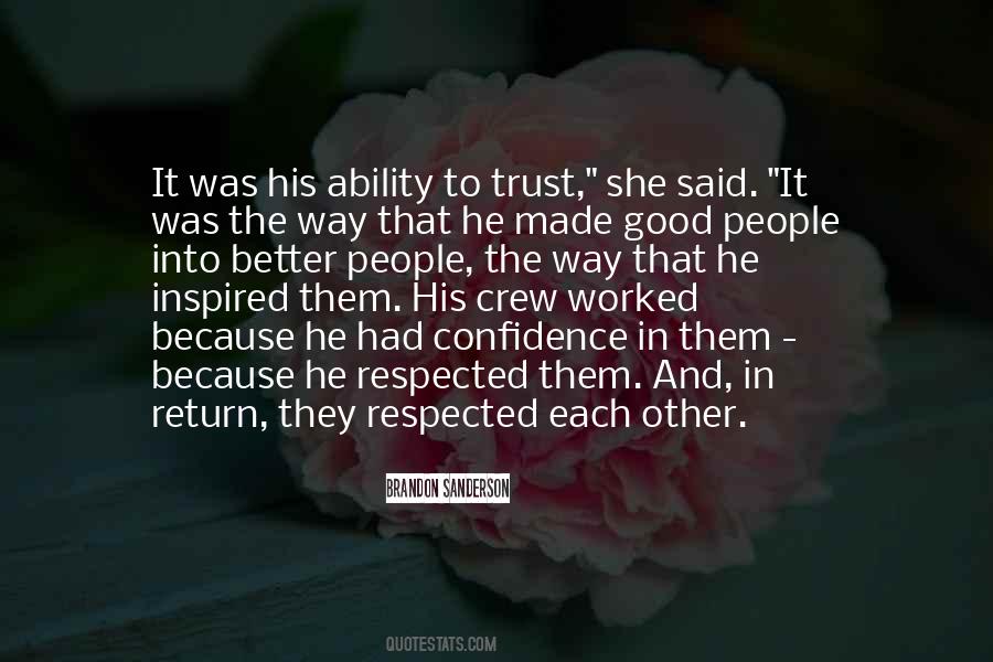 Quotes About Trust Each Other #71134