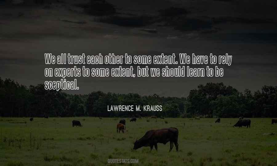 Quotes About Trust Each Other #790172