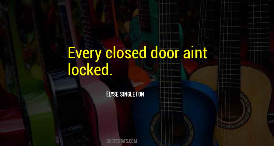 Door Closed Quotes #504488