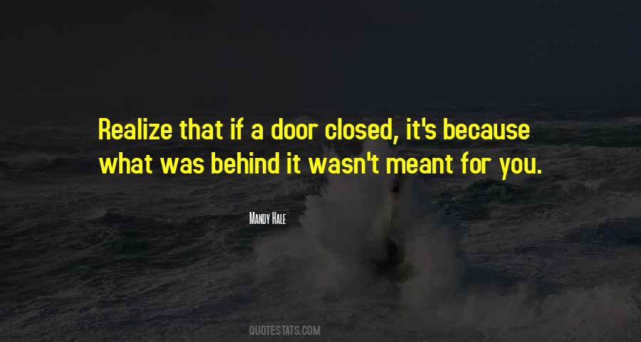 Door Closed Quotes #665462