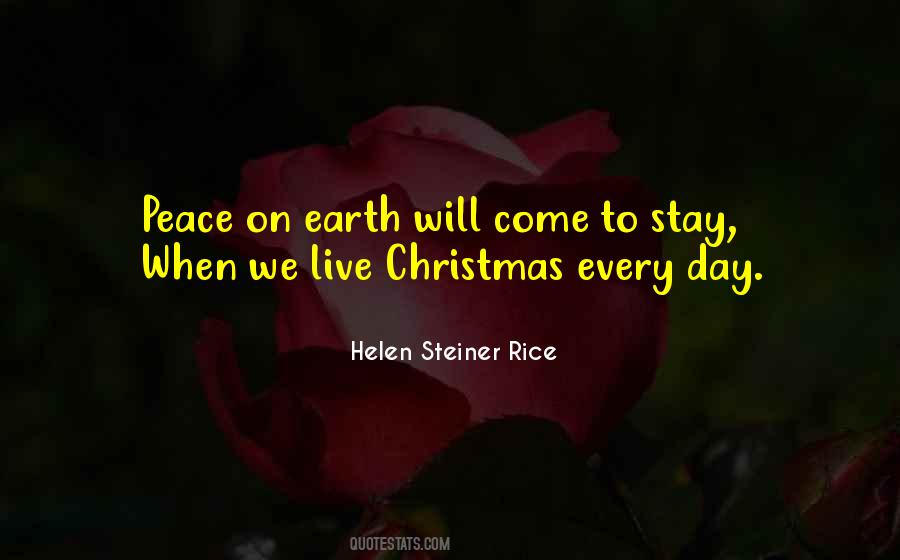 Quotes About Peace On Earth #1059537