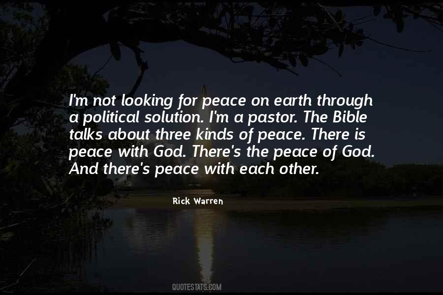 Quotes About Peace On Earth #356354