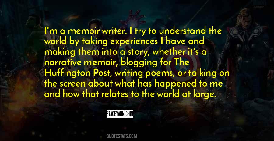 Quotes About Memoir Writing #338389