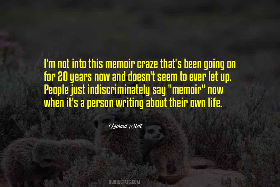 Quotes About Memoir Writing #998283