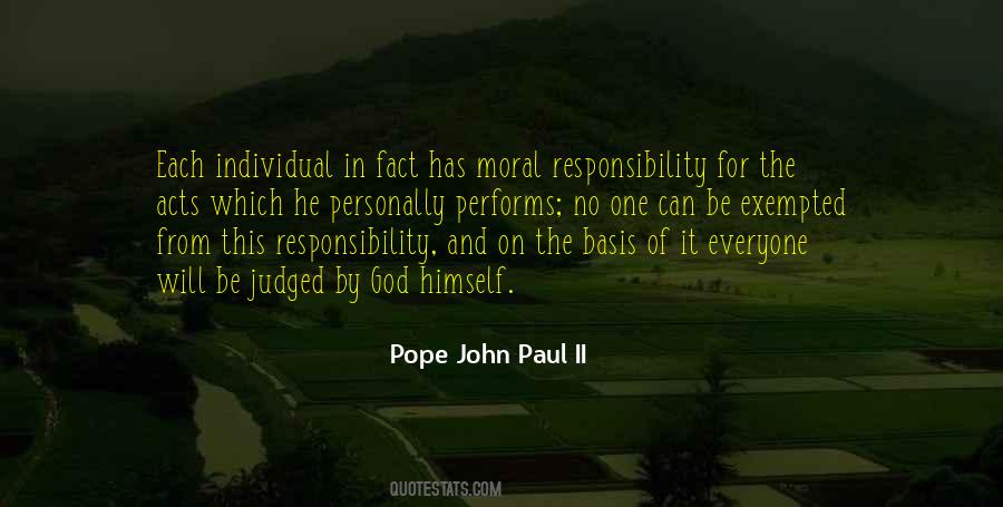 Quotes About Individual Responsibility #1090268