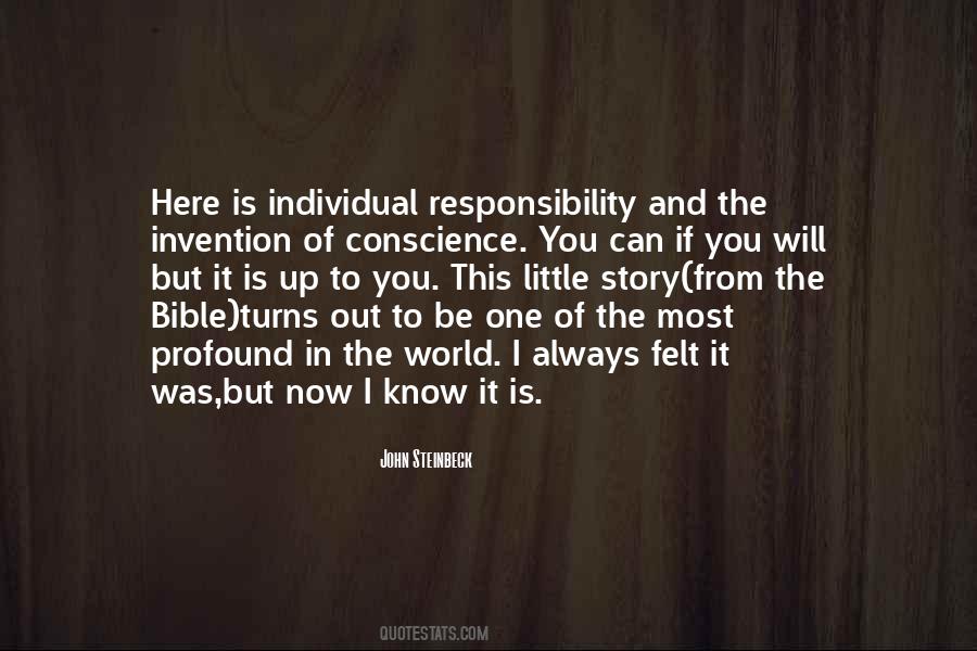 Quotes About Individual Responsibility #1208965