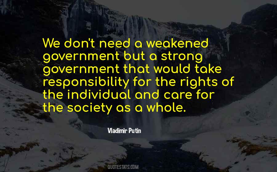 Quotes About Individual Responsibility #207912
