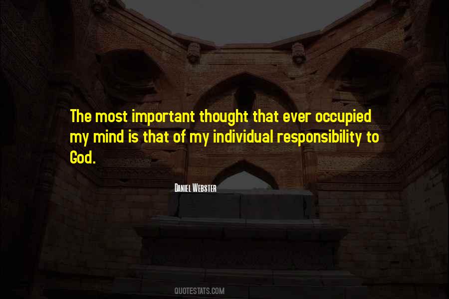 Quotes About Individual Responsibility #424062