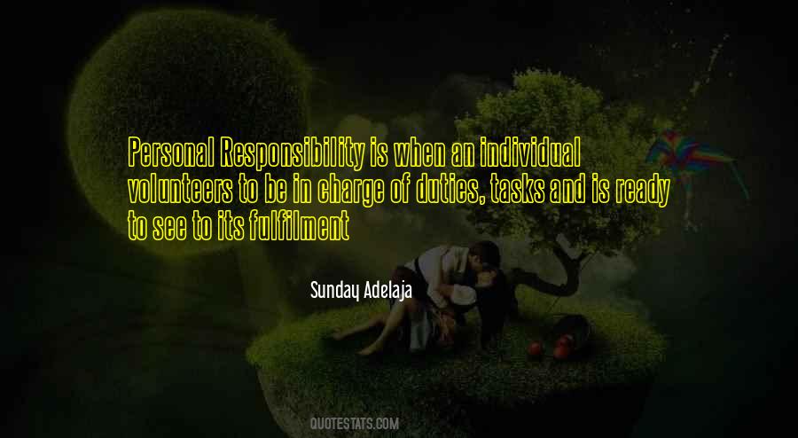 Quotes About Individual Responsibility #664098