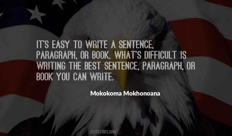 Quotes About Paragraph Writing #748908
