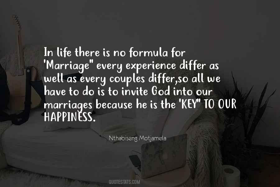 Happiness In Marriage Quotes #1093932