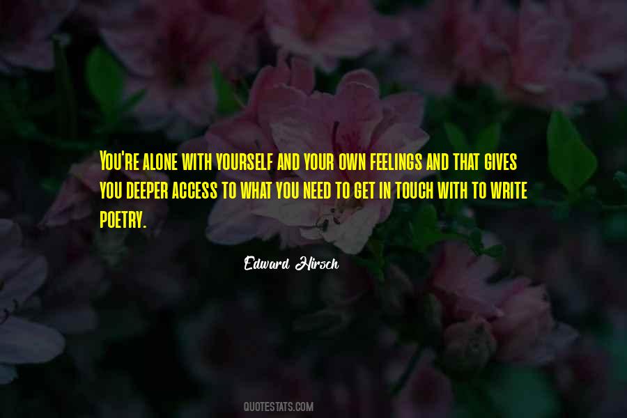 Quotes About Feelings Alone #1322845