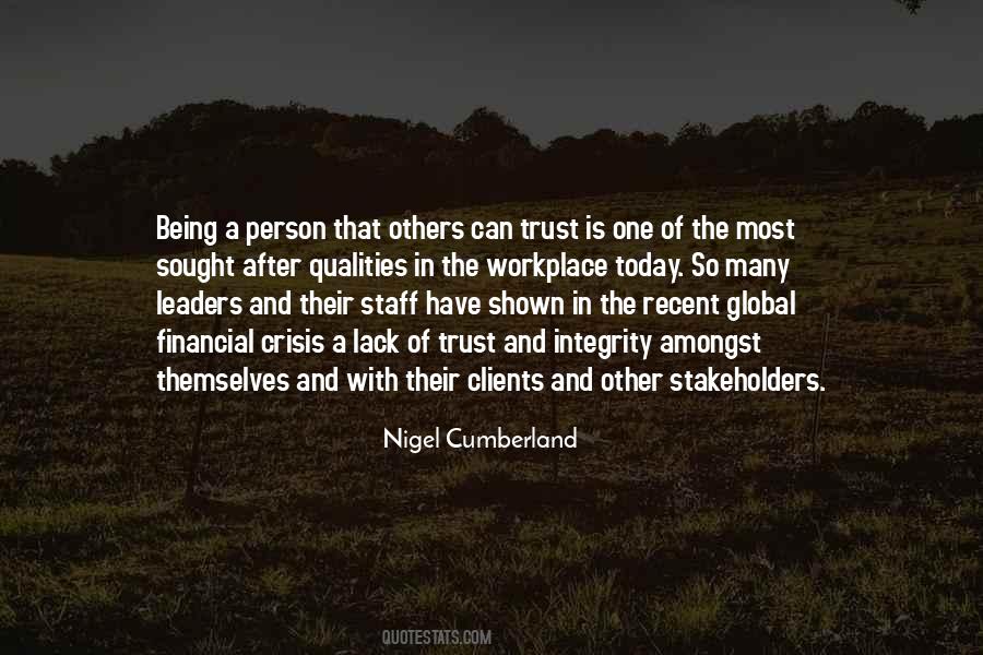 Quotes About Leadership And Integrity #1397591