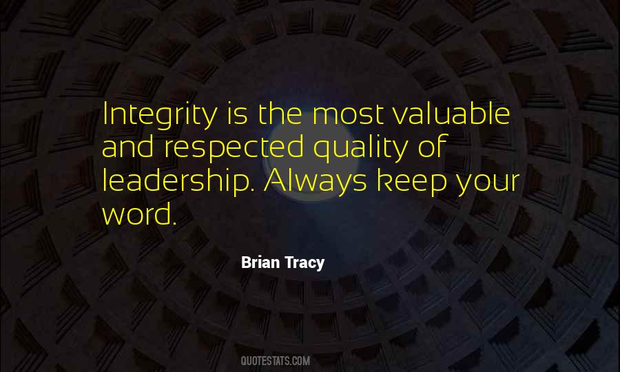 Quotes About Leadership And Integrity #1488116