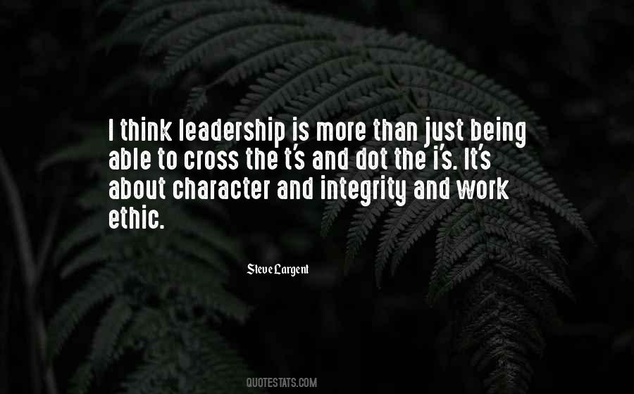 Quotes About Leadership And Integrity #1616491