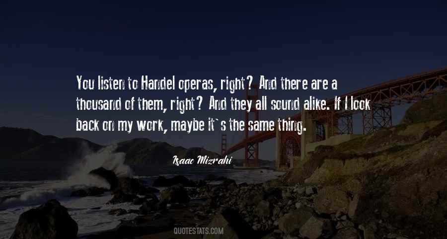 Quotes About Handel #1605057