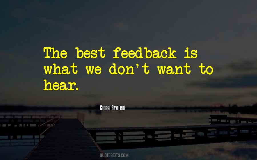 Quotes About Feedback #1111225