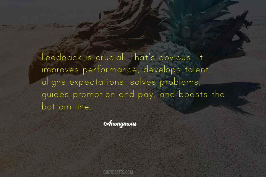 Quotes About Feedback #1151537