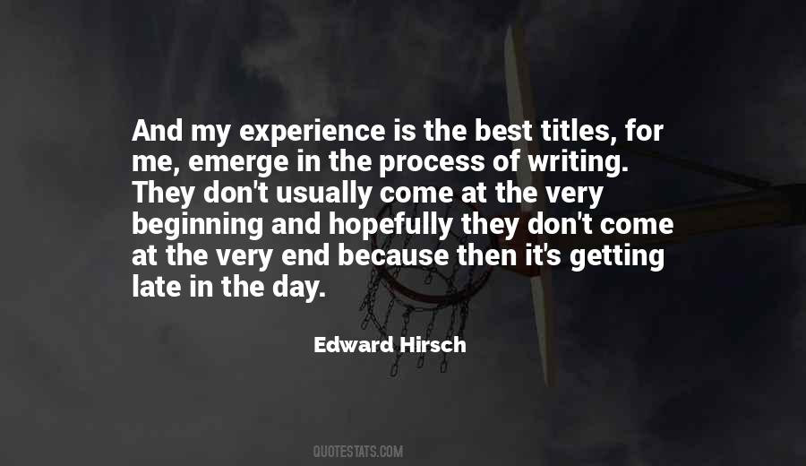 Quotes About The Process Of Writing #1611150