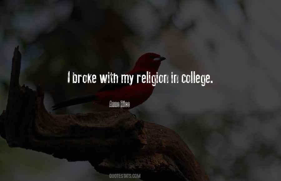 Broke Religion Quotes #1754155